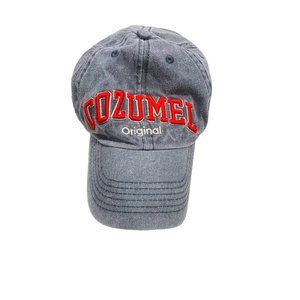 Robin Ruth Cozumel Gray Embroidered Adjustable Baseball Cap Hat OSFM